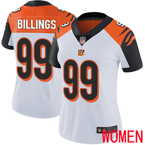 Cincinnati Bengals Limited White Women Andrew Billings Road Jersey NFL Footballl #99 Vapor Untouchable